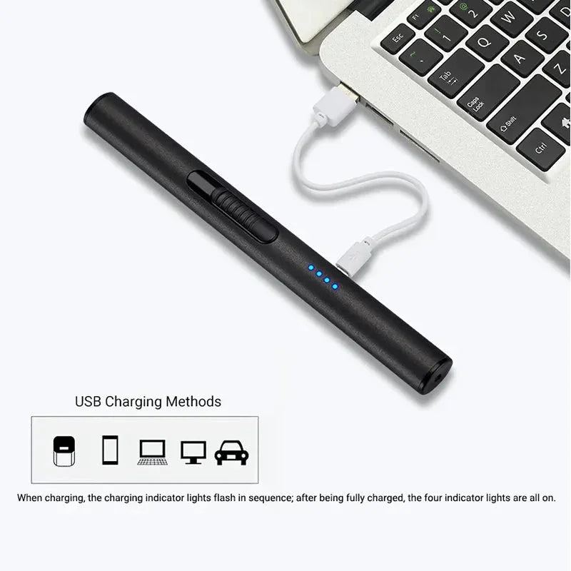 Black Flameless Lighter
