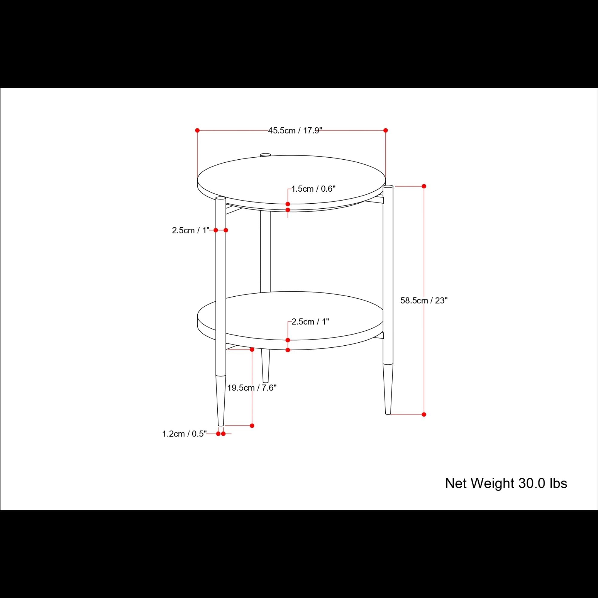 Wagner - Round Marble & Wood Table